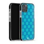 Blue Polka Stride Case Cover for Apple iPhone 12 pro and Apple iPhone Pro Max with great design and shock proof | Klippik | Online Shopping | Kuwait UAE Saudi