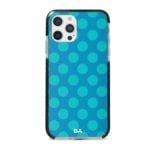 Blue Polka Stride Case Cover for Apple iPhone 12 pro and Apple iPhone Pro Max with great design and shock proof | Klippik | Online Shopping | Kuwait UAE Saudi