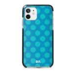 Blue Polka Stride Case Cover for Apple iPhone 12 Mini and Apple iPhone 12 with great design and shock proof | Klippik | Online Shopping | Kuwait UAE Saudi