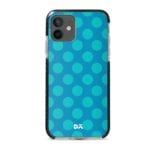 Blue Polka Stride Case Cover for Apple iPhone 12 Mini and Apple iPhone 12 with great design and shock proof | Klippik | Online Shopping | Kuwait UAE Saudi