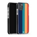 Blue Vertical Lines Stride Case Cover for Apple iPhone 12 Pro and Apple iPhone 12 Pro Max with great design and shock proof | Klippik | Online Shopping | Kuwait UAE Saudi