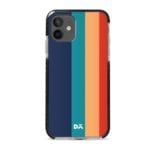 Blue Vertical Lines Stride Case Cover for Apple iPhone 12 Mini and Apple iPhone 12 with great design and shock proof | Klippik | Online Shopping | Kuwait UAE Saudi