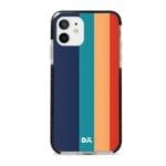 Blue Vertical Lines Stride Case Cover for Apple iPhone 12 Mini and Apple iPhone 12 with great design and shock proof | Klippik | Online Shopping | Kuwait UAE Saudi