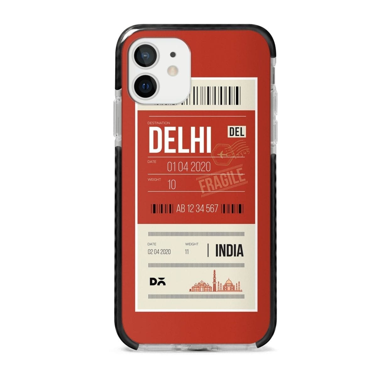 Delhi City Tag Stride Case Cover for Apple iPhone 12 Mini and Apple iPhone 12 with great design and shock proof | Klippik | Online Shopping | Kuwait UAE Saudi