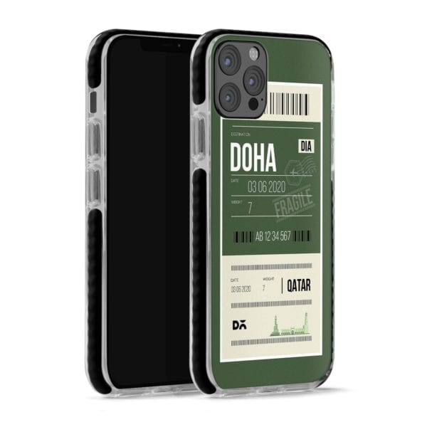 Doha City Tag Stride Case Cover for Apple iPhone 12 Pro and Apple iPhone 12 Pro Max with great design and shock proof | Klippik | Online Shopping | Kuwait UAE Saudi