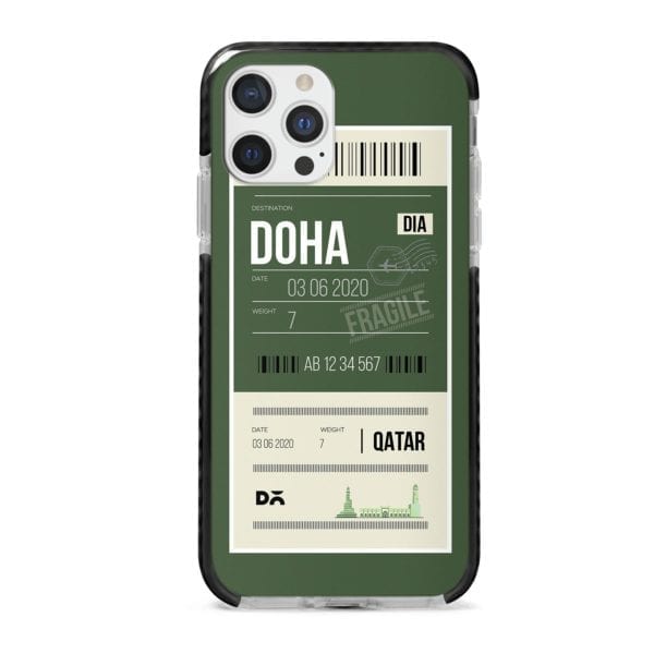 Doha City Tag Stride Case Cover for Apple iPhone 12 Pro and Apple iPhone 12 Pro Max with great design and shock proof | Klippik | Online Shopping | Kuwait UAE Saudi