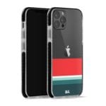 Green and Red Clear Stride Case Cover for Apple iPhone 12 Pro and Apple iPhone 12 Pro Max with great design and shock proof | Klippik | Online Shopping | Kuwait UAE Saudi