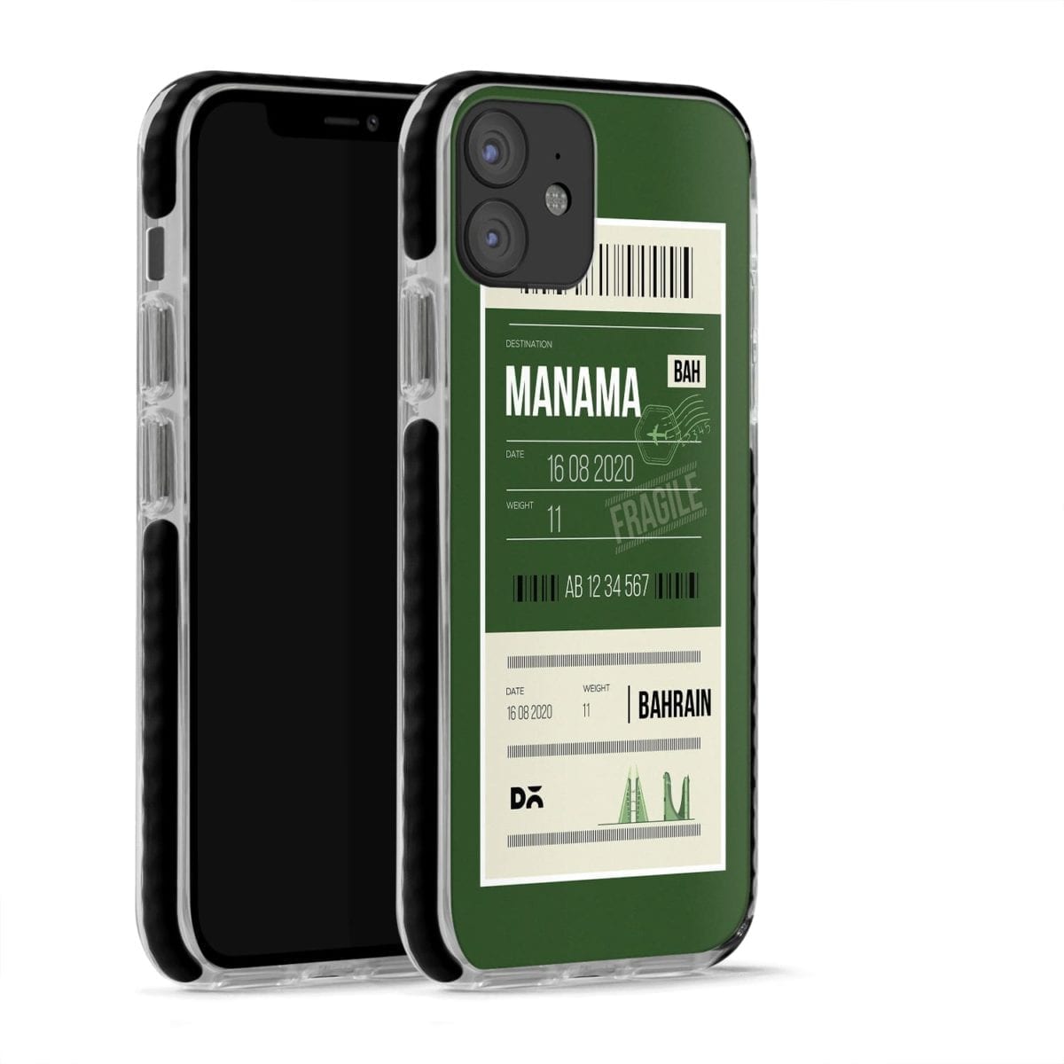 Manama Bahrain City Stride Case Cover for Apple iPhone 12 Mini and Apple iPhone 12 with great design and shock proof | Klippik | Online Shopping | Kuwait UAE Saudi