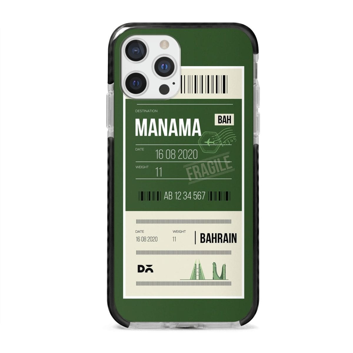 Manama Bahrain City Stride Case Cover for Apple iPhone 12 Pro and Apple iPhone 12 Pro Max with great design and shock proof | Klippik | Online Shopping | Kuwait UAE Saudi