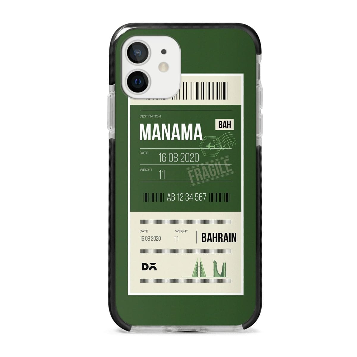 Manama Bahrain City Stride Case Cover for Apple iPhone 12 Mini and Apple iPhone 12 with great design and shock proof | Klippik | Online Shopping | Kuwait UAE Saudi