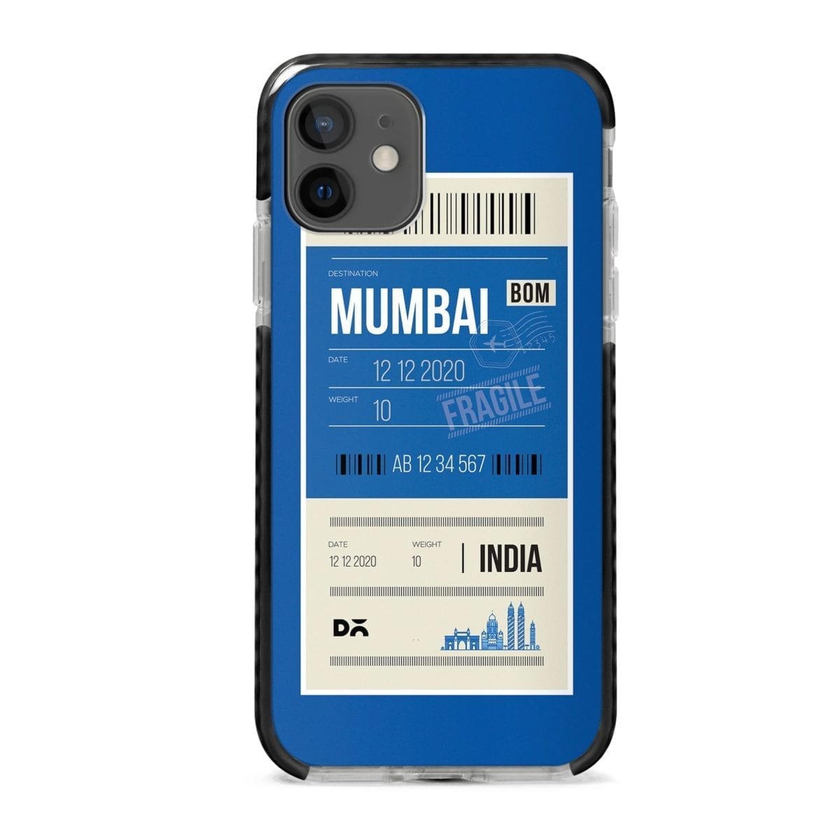Mumbai City Tag Stride Case Cover for Apple iPhone 12 Mini and Apple iPhone 12 with great design and shock proof | Klippik | Online Shopping | Kuwait UAE Saudi