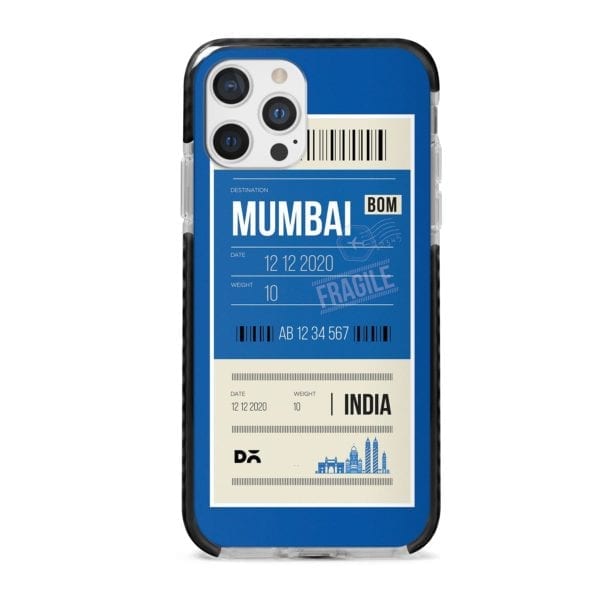 Mumbai City Tag Checks Stride Case Cover for Apple iPhone 12 Pro and Apple iPhone 12 Pro Max with great design and shock proof | Klippik | Online Shopping | Kuwait UAE Saudi