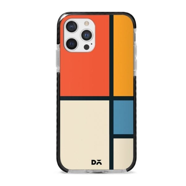 Orange Window Stride Case Cover for Apple iPhone 12 Pro and Apple iPhone 12 Pro Max with great design and shock proof | Klippik | Online Shopping | Kuwait UAE Saudi