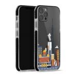 Paris Skyline Clear Stride Case Cover for Apple iPhone 12 Pro and Apple iPhone 12 Pro Max with great design and shock proof | Klippik | Online Shopping | Kuwait UAE Saudi