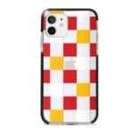 Small Tricolour Checks Stride Case Cover for Apple iPhone 12 Mini and Apple iPhone 12 with great design and shock proof | Klippik | Online Shopping | Kuwait UAE Saudi