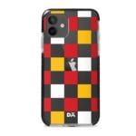 Small Tricolour Checks Stride Case Cover for Apple iPhone 12 Mini and Apple iPhone 12 with great design and shock proof | Klippik | Online Shopping | Kuwait UAE Saudi