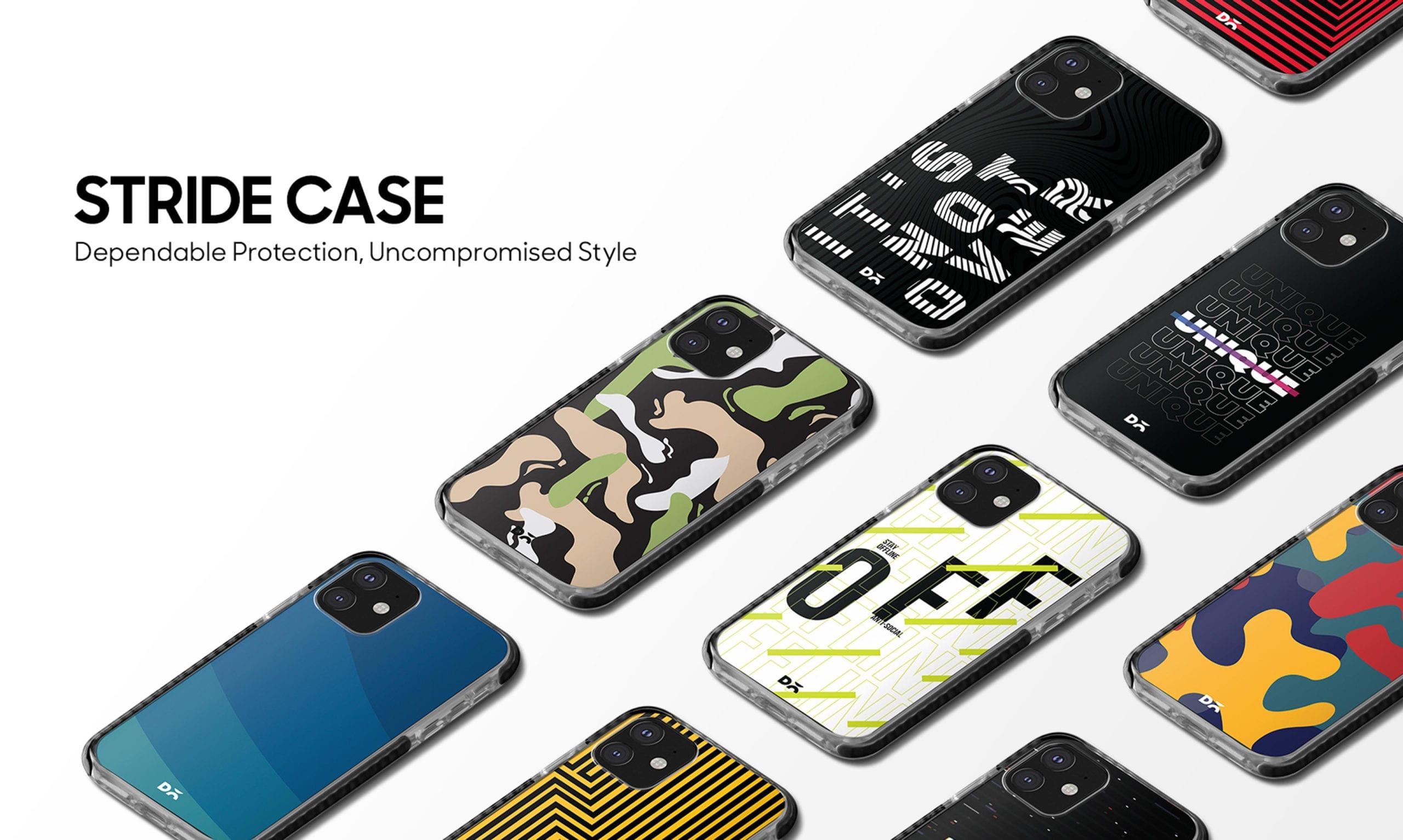 Amazing Stride Case Cover for Apple iPhone 12 Mini / 12 / 12 Pro and 12 Pro Max with great design and shock proof | Klippik | Online Shopping | Kuwait UAE Saudi 