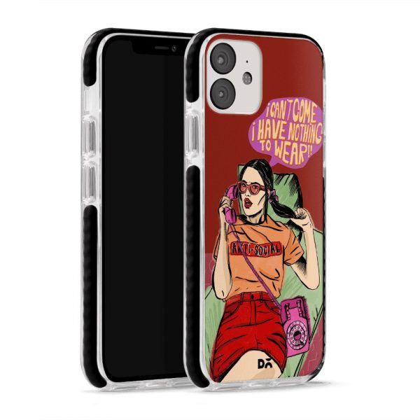 Anti Social Babe Queen Stride Case Cover for Apple iPhone 12 mini and Apple iPhone 12 with great design and shock proof | Klippik | Online Shopping | Kuwait UAE Saudi