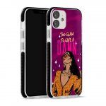 Too Glam Damn Queen Stride Case Cover for Apple iPhone 12 mini and Apple iPhone 12 with great design and shock proof | Klippik | Online Shopping | Kuwait UAE Saudi