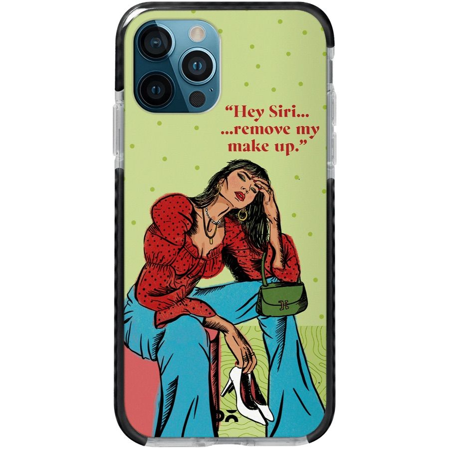 Hey Siri Queen Stride Case Cover for Apple iPhone 12 Pro and Apple iPhone 12 Pro Max with great design and shock proof | Klippik | Online Shopping | Kuwait UAE Saudi