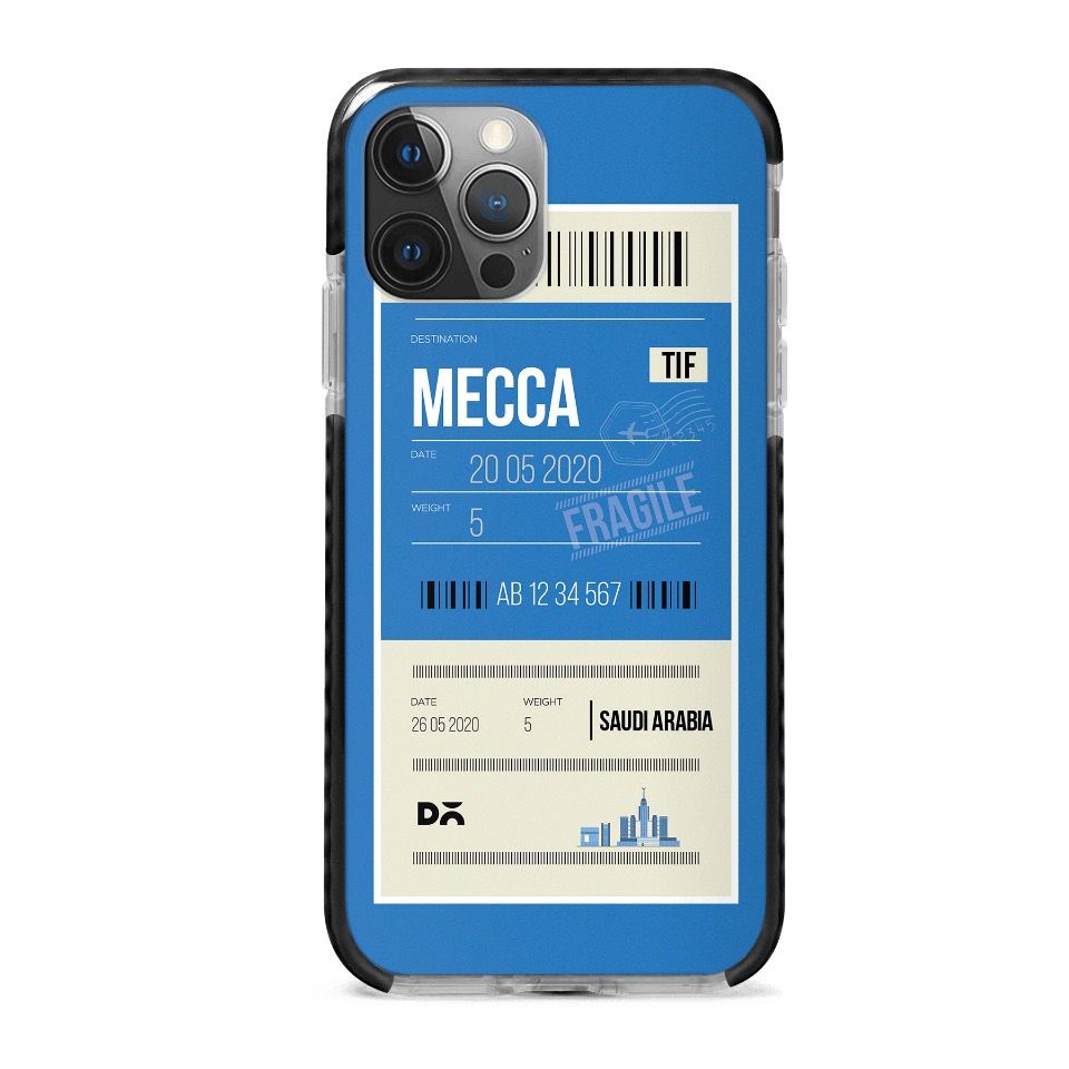 Mecca City Tag Stride Case Cover for Apple iPhone 12 Pro and Apple iPhone 12 Pro Max with great design and shock proof | Klippik | Online Shopping | Kuwait UAE Saudi