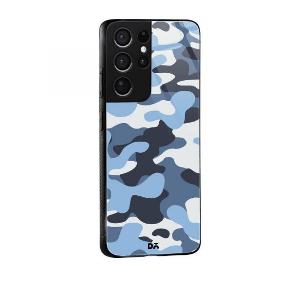 Camouflage Aquatic Glass Case for Samsung Galaxy S21 Ultra | KlippiK Kuwait UAE Saudi Online Shopping