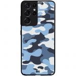 Camouflage Aquatic Glass Case for Samsung Galaxy S21 Ultra | KlippiK Kuwait UAE Saudi Online Shopping