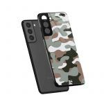 Camouflage Army Glass Case for Samsung Galaxy S21 | S21 Plus| KlippiK Kuwait UAE Saudi Online Shopping