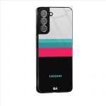 Black and White Glass Case for Samsung Galaxy S21 | S21 Plus | KlippiK Kuwait UAE Saudi Online Shopping