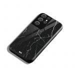 Black Marble Glass Case for Samsung Galaxy S21 Ultra | KlippiK Kuwait UAE Saudi Online Shopping