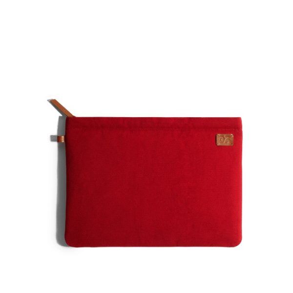 Amazing Red Canvas sleeves for your laptop, iPads, MacBooks, Tablets | Buy Online |KlippiK Kuwait UAE Saudi