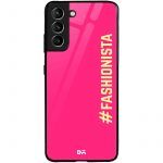 Fashionista Glass Case for Samsung Galaxy S21 | S21 Plus | KlippiK Kuwait UAE Saudi Online Shopping