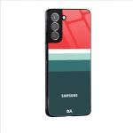 Red and Green Glass Case for Samsung Galaxy S21 | S21 Plus | KlippiK Kuwait UAE Saudi Online Shopping