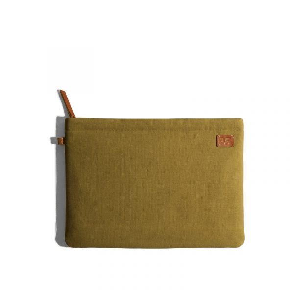 Amazing Green Canvas sleeves for your laptop, iPads, MacBooks, Tablets | Buy Online |KlippiK Kuwait UAE Saudi