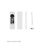 Glide Silicone Case for Apple TV Siri Remote 2nd Gen (Pearl White) | Shop Online | Klippik Kuwait UAE Saudi