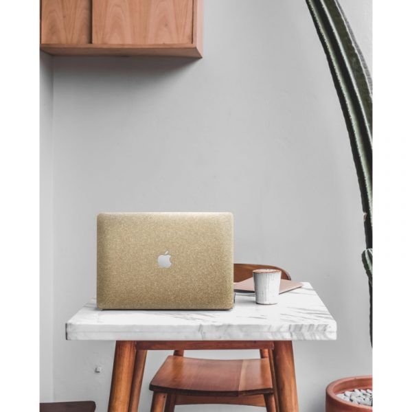 Gold Glitter Hardshell Case for Macbook Air and MacBook Pro | Buy Online | KlippiK Kuwait UAE Saudi