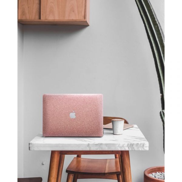 Rosegold Glitter Hardshell Case for Macbook Air and MacBook Pro | Buy Online | KlippiK Kuwait UAE Saudi