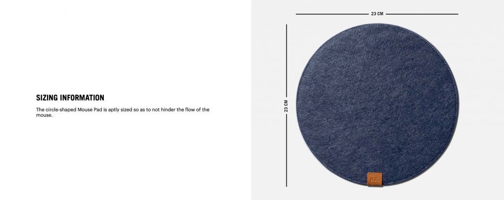 Orb Felt Duo Mouse Pad (Blue) | Online Shopping Kuwait UAE Saudi | Klippik.com