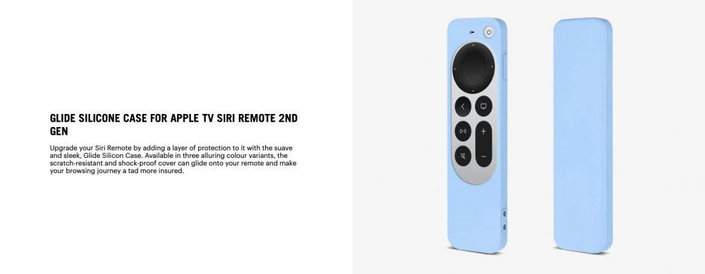 Glide Silicone Case for Apple TV Siri Remote 2nd Gen | Online Shopping | KlippiK Kuwait UAE Saudi