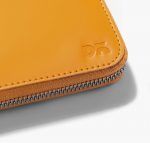 Get Amazing Vegan Zip Wallet for women - Chrome Yellow | Online Shopping | Klippik Kuwait UAE Saudi