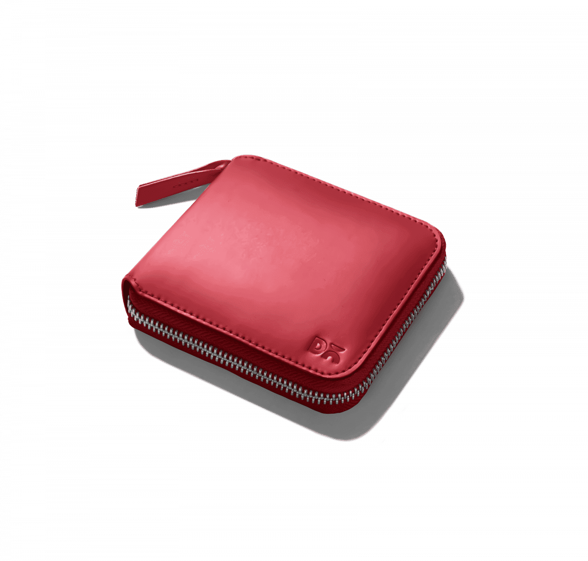 Crimson Red Vegan Leather Zip Wallet 2 | KlippiK.com | Online Shopping | Kuwait UAE Saudi