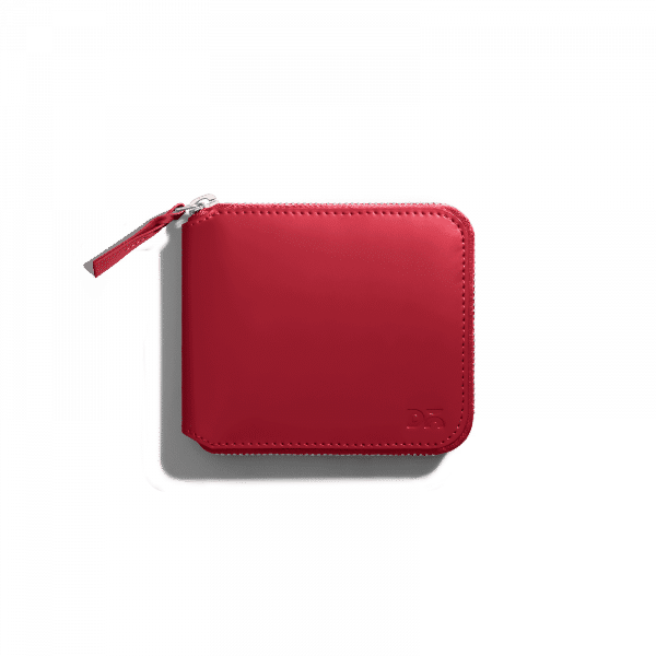 Get Amazing Vegan Zip Wallet for women - Crimson Red | Online Shopping | Klippik Kuwait UAE Saudi