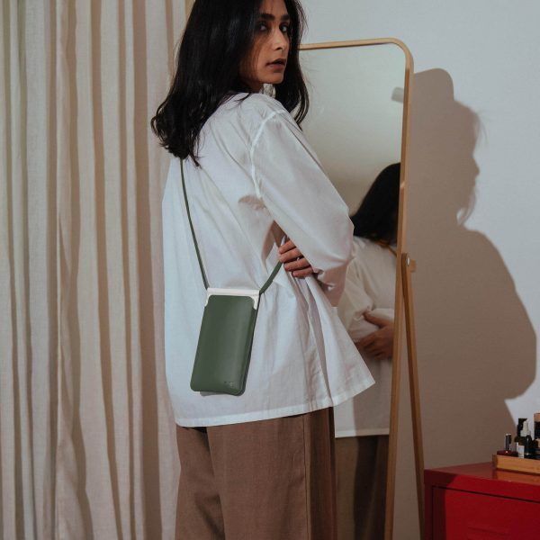 Get Amazing Shuttle Phone Crossbody Bag - Green and more only at KlippiK.com Online Shopping Kuwait UAE Saudi