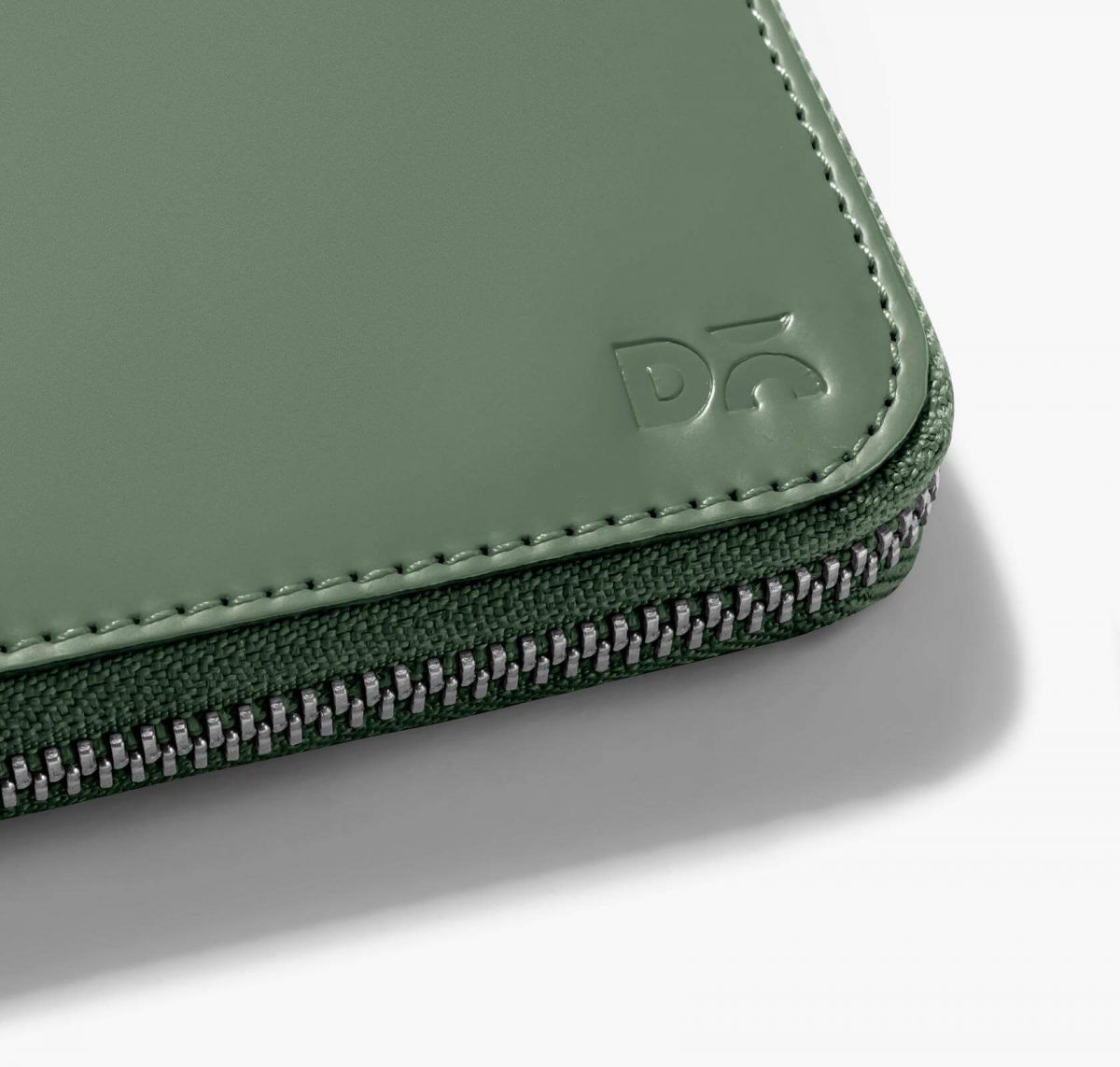 Get Amazing Vegan Zip Wallet for women - Sap Green | Online Shopping | Klippik Kuwait UAE Saudi