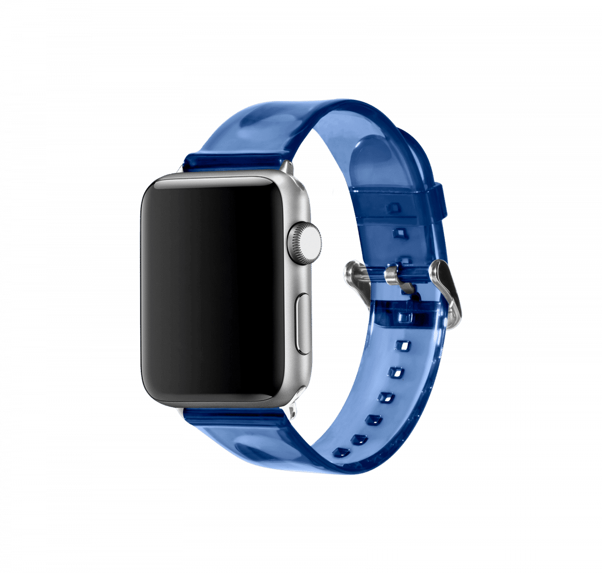 Smurf Blue Clear Apple WatchBand | Online Shopping | Klippik Kuwait UAE Saudi