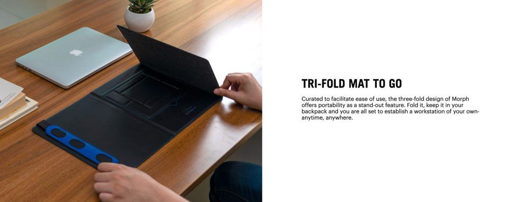 Morph Foldable Deskmat with Laptop Stand - Shop Online - Klippik Kuwait UAE Saudi 