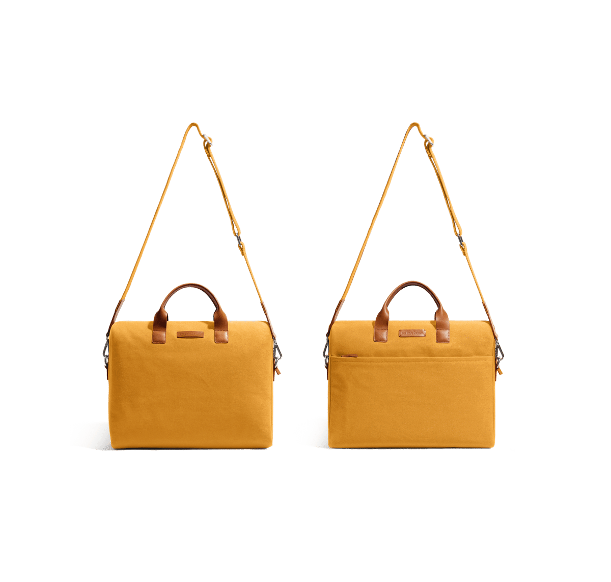 Mustard Yellow City Compact Fleet Messenger Bag | KlippiK | Shop Online | Kuwait UAE Saudi