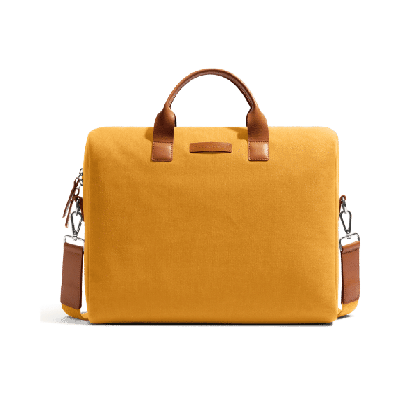 Mustard Yellow City Compact Fleet Messenger Bag | KlippiK | Shop Online | Kuwait UAE Saudi