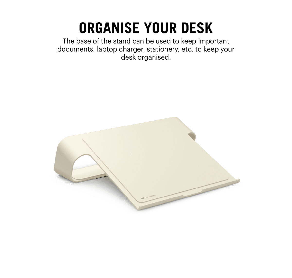 Arete Laptop Stand Ivory 1S | KlippiK.com | Online Shopping | Kuwait UAE Saudi