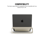 Arete Laptop Stand - Ivory White | Platform Collection | KlippiK Kuwait UAE Saudi